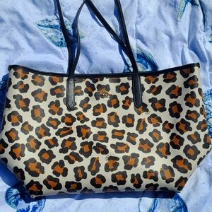 Coach Leopard tote purse